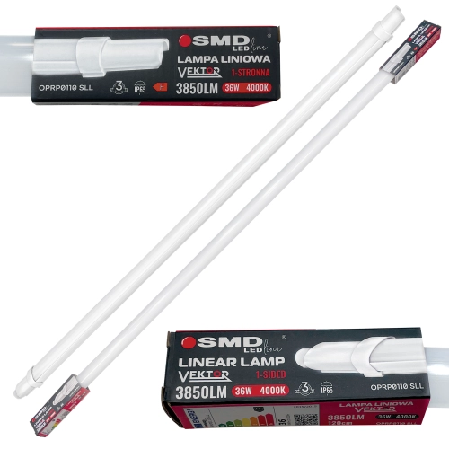 $ LAMPA LINIOWA 120 36W 4000K VEKTOR SLIM 3Y 0110